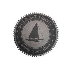 Debossed PU LEATHER PATCH (2" X 2")